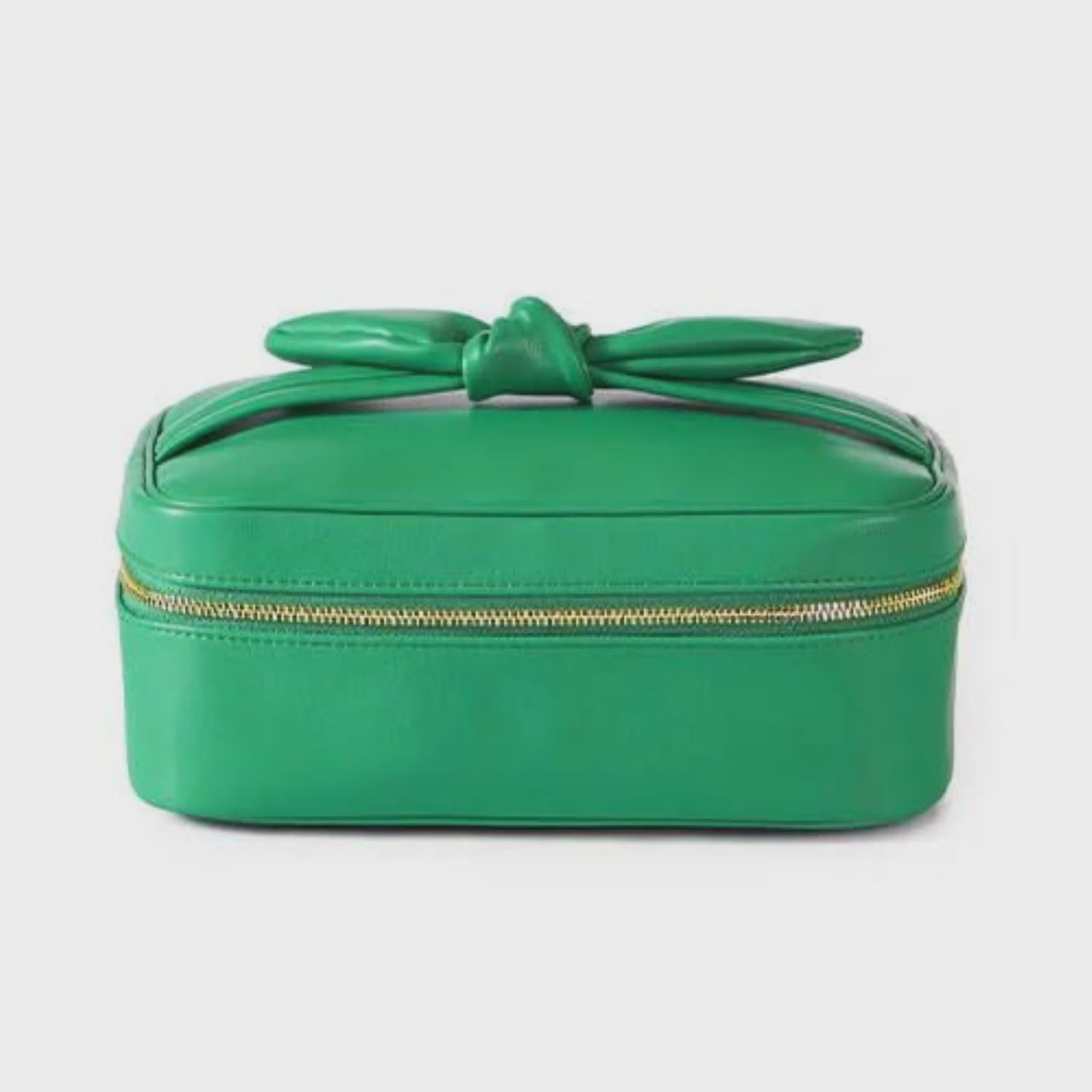 Madelyn Bow Makeup Bag | Emerald
