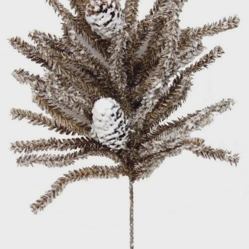 Snowy Brown German Twig Pick | 18&quot;