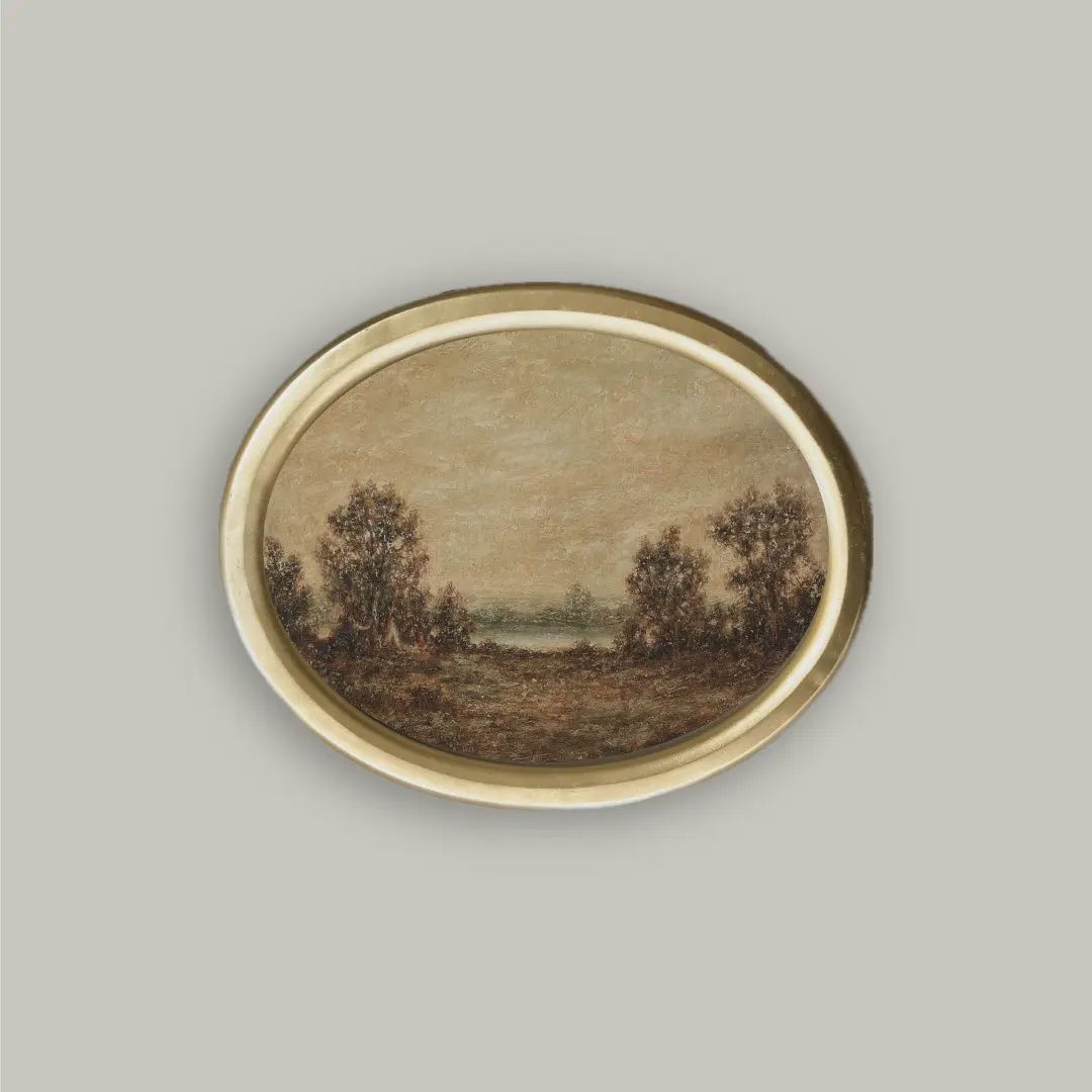 Moonlight in Oval Frame