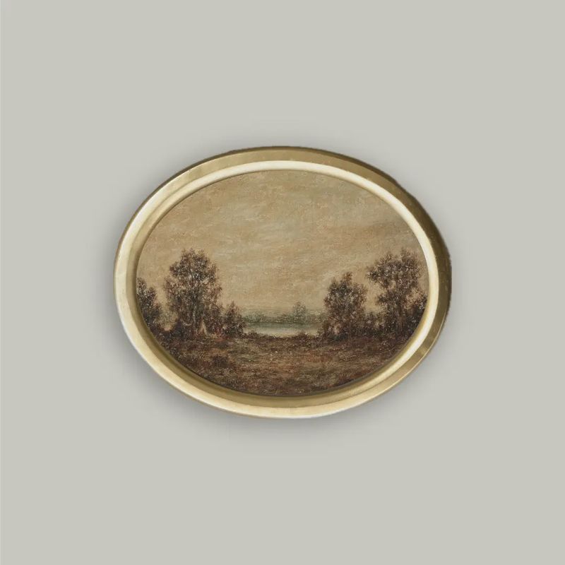 Moonlight in Oval Frame