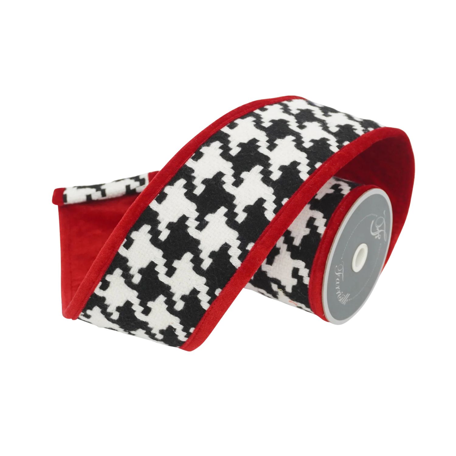 4&quot; Black &amp; Red Fireside Chic Ribbon | 10 Yards