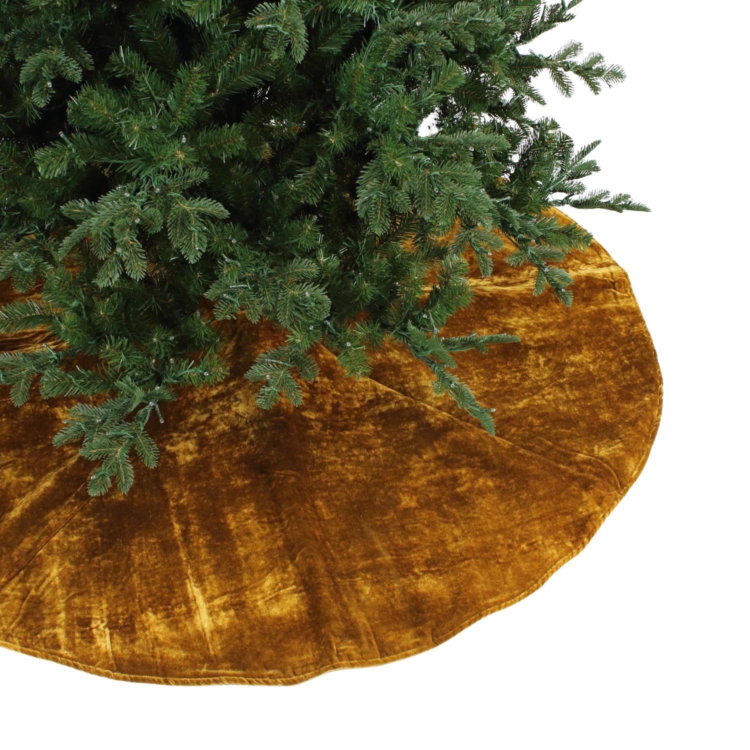 Velvet Tree Skirt | Gold 60&quot;