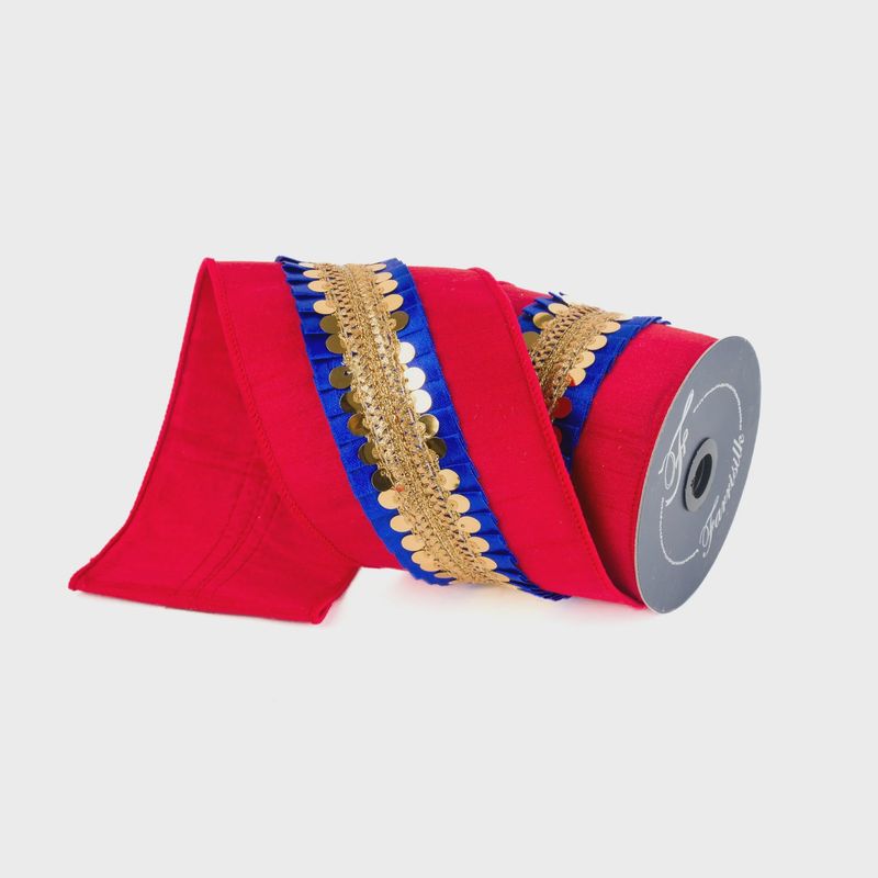 4&quot; Nutcracker Frills Ribbon | 5 Yards