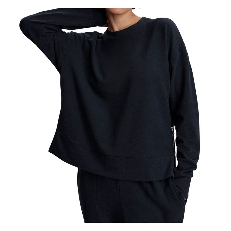 Horton Side Zip Midlayer | Navy