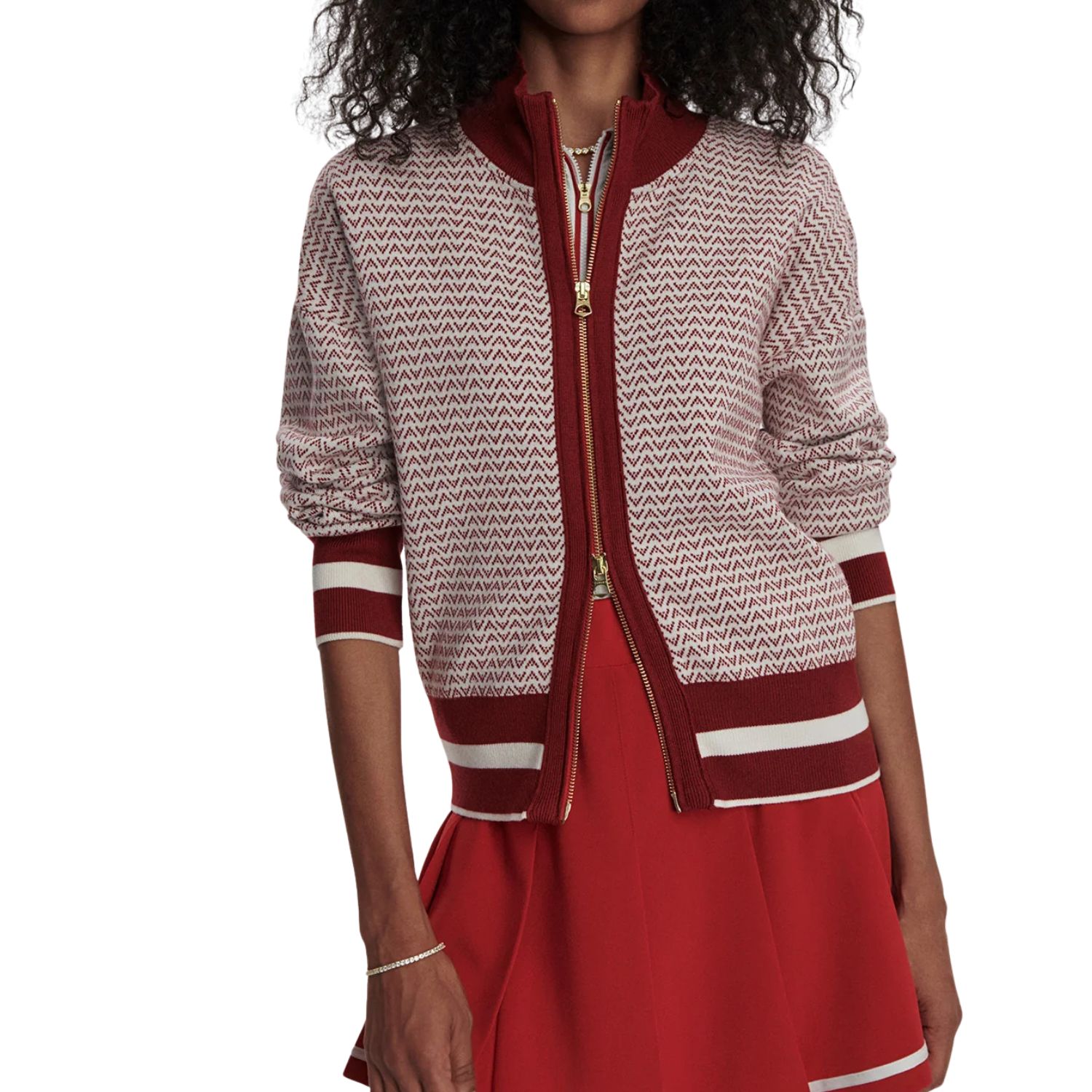 Walter Knit Jacket | Red Dahlia