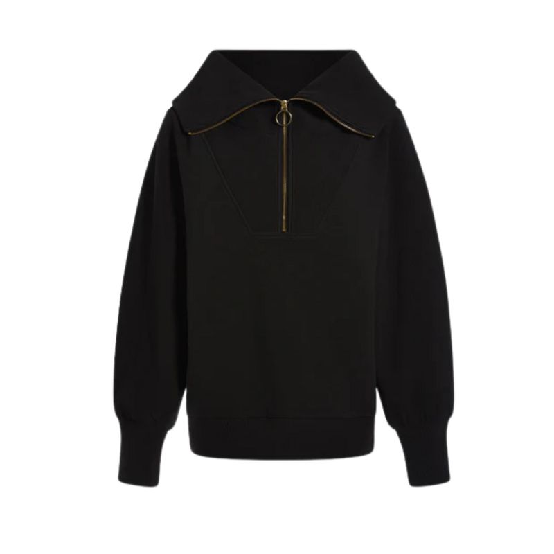 Vine Half-Zip Pullover | Black