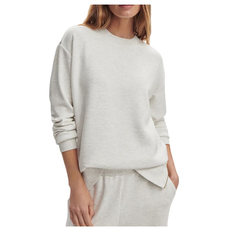 Gabriella Sweat Top | Ivory Marl