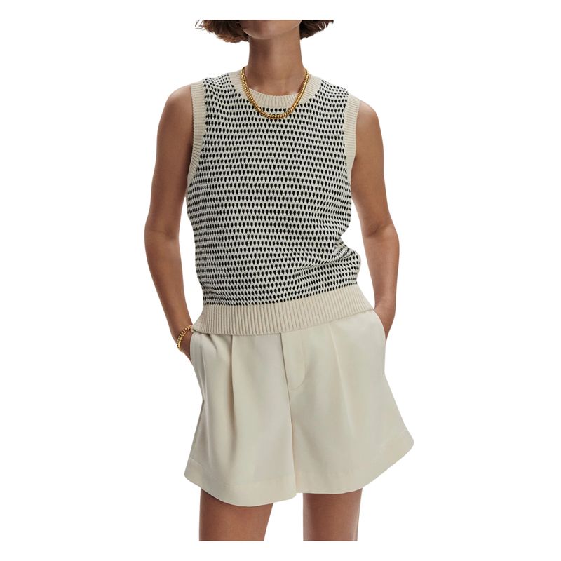 Knowles Textured Knit Vest | Birch Multi