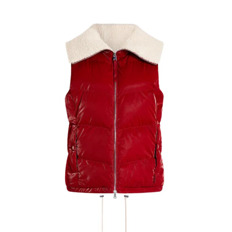 Brock Puffer Gilet | Red