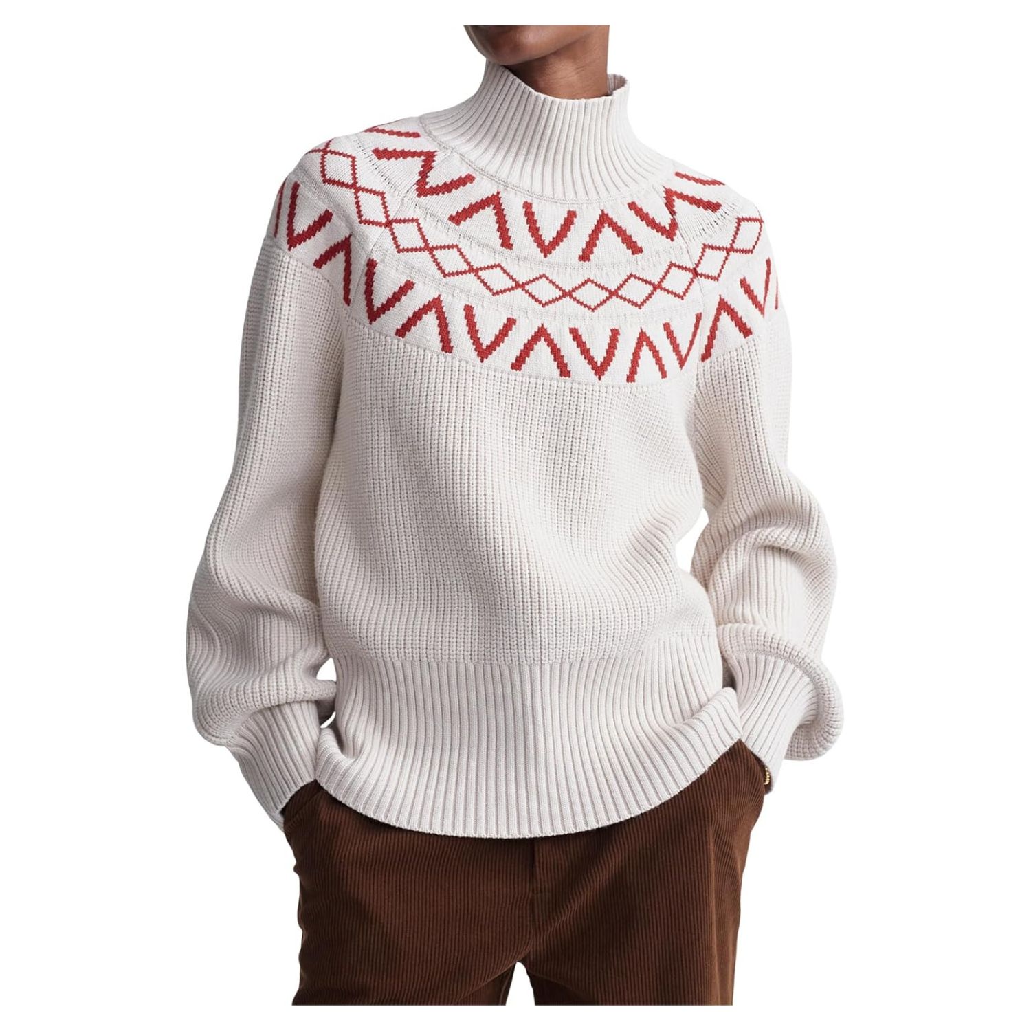 Marcie Fairisle Yoke Knit Sweater