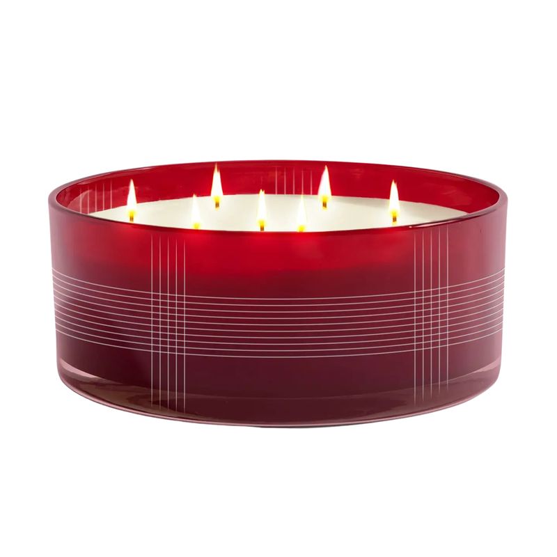 Holiday Spice Plaid XL Centerpiece 7-Wick 60oz Candle