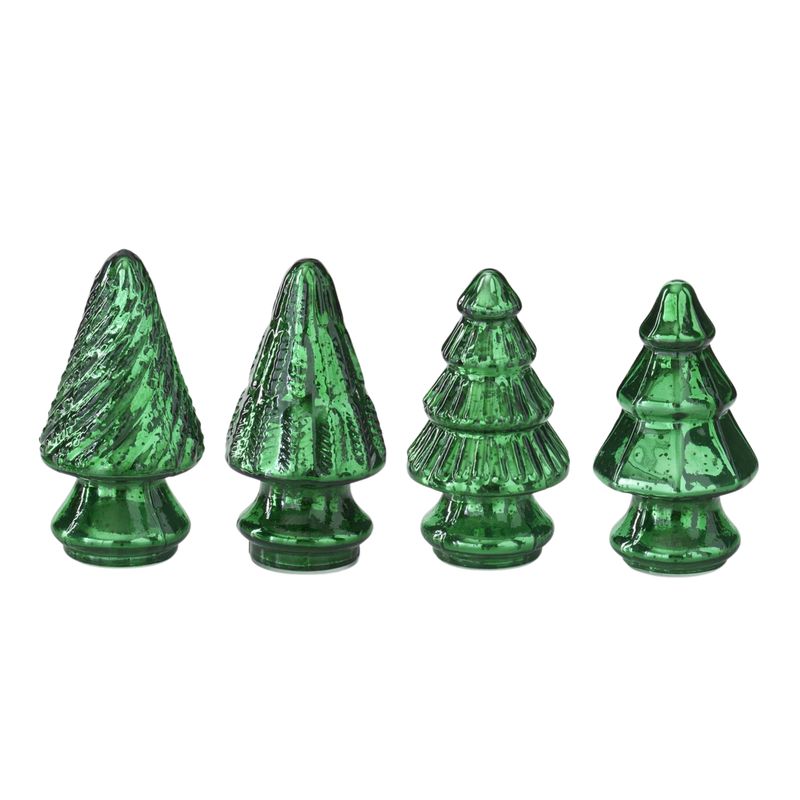 Mini Mercury Glass Tree | Emerald
