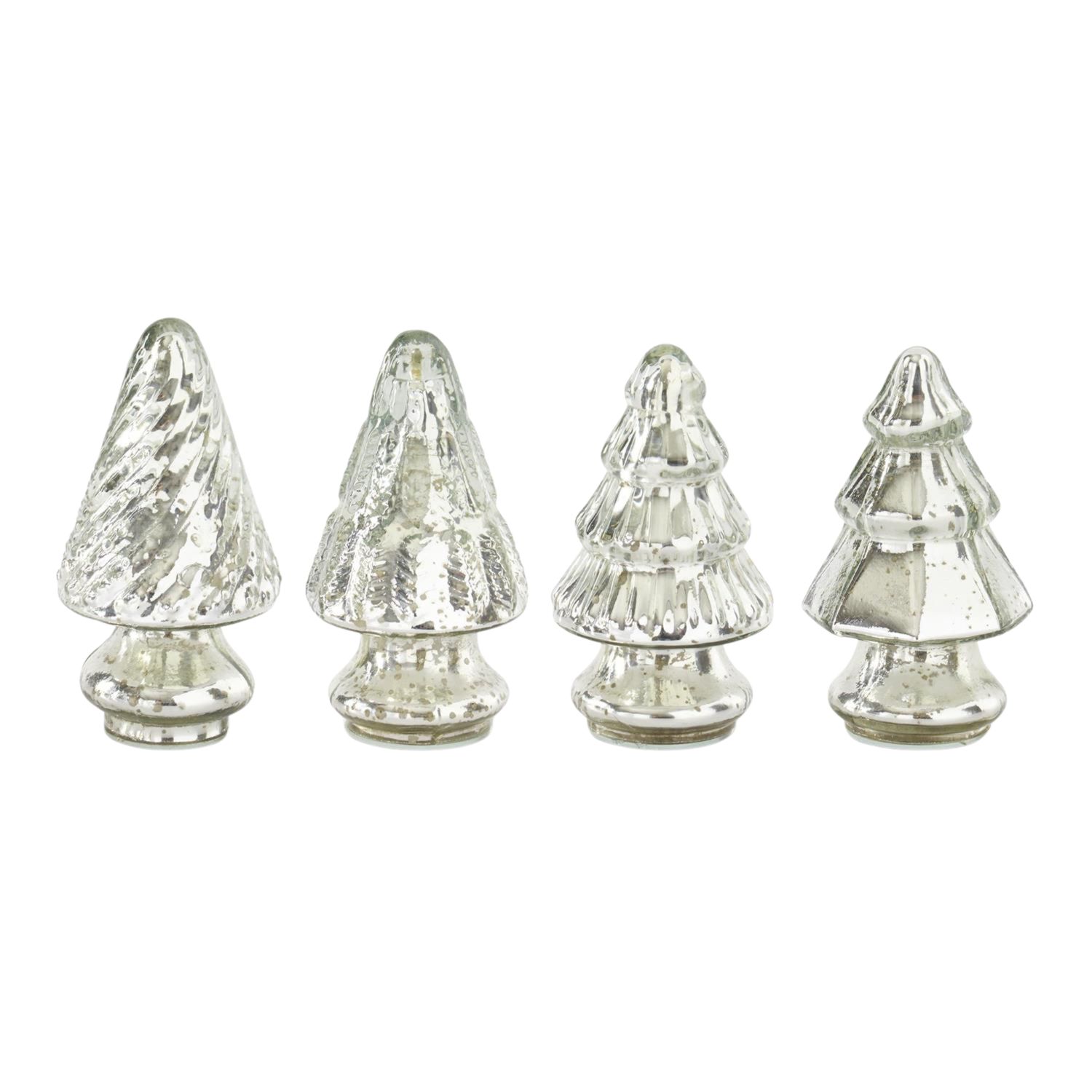 Mini Mercury Glass Tree | Silver