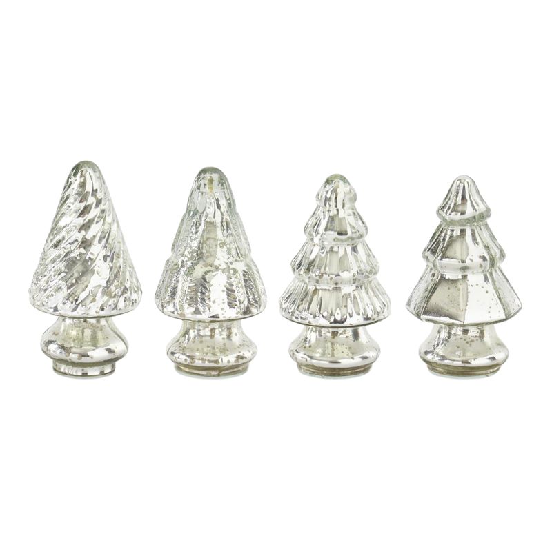 Mini Mercury Glass Tree | Silver