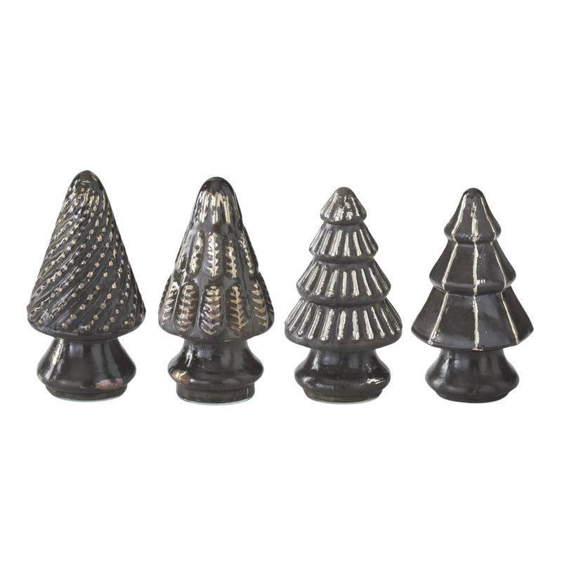 Mini Mercury Glass Tree | Black