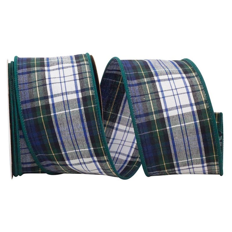 2.5&quot; Plaid Inverness Wired Edge Ribbon | 0 yds