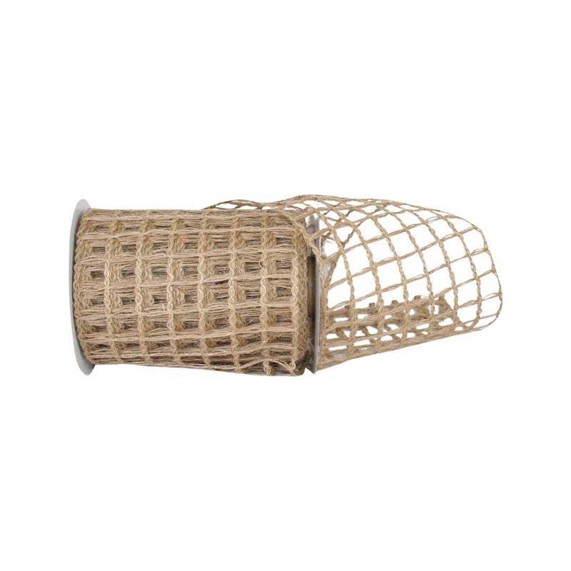 6&quot; Grand Net Jute Wired Edge Ribbon | 10 Yards