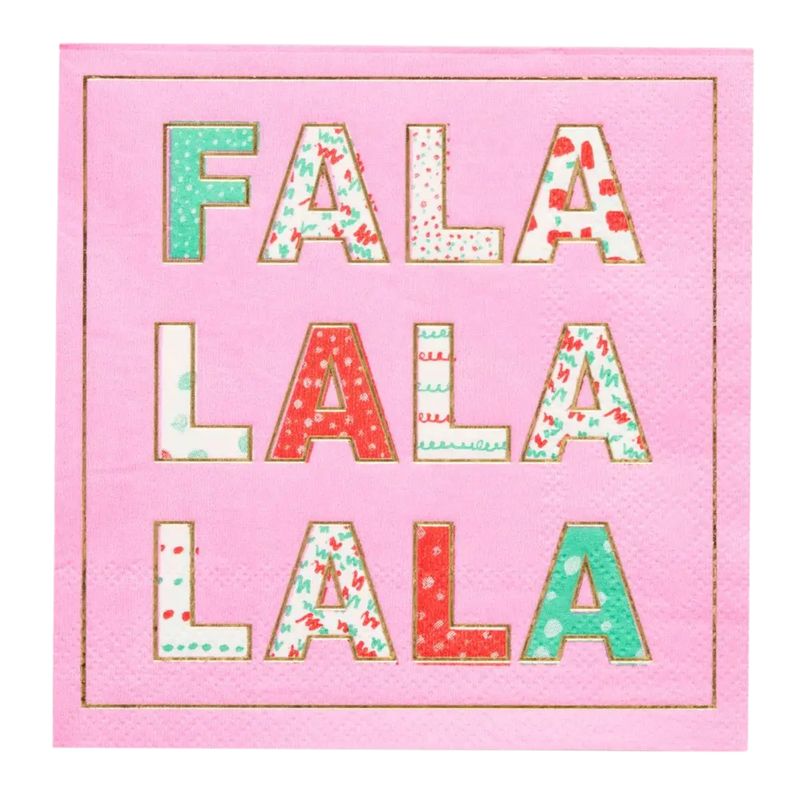 &#39;Falalalala&#39; Cocktail Napkins
