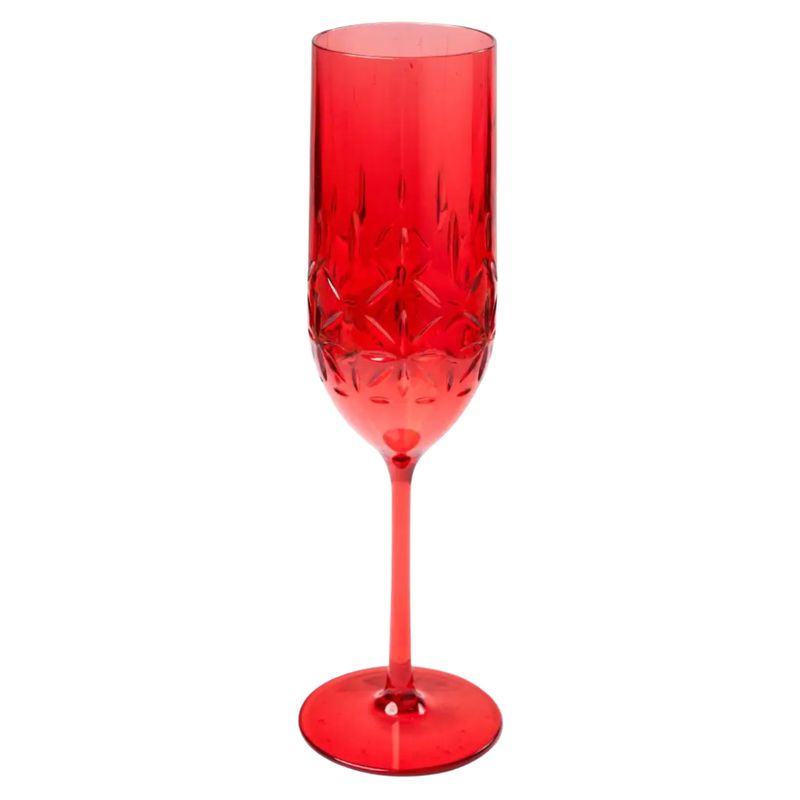 Champagne Glass | Red  8.9 oz