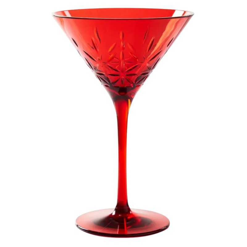 Martini Glass | Red 8 oz