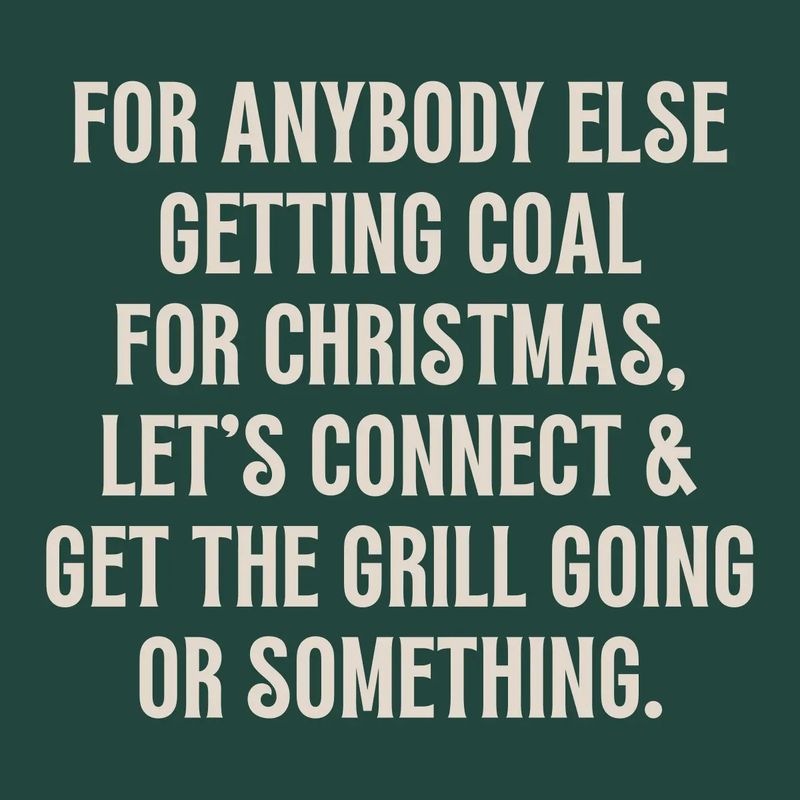 Funny Christmas Cocktail Napkins - Getting Coal