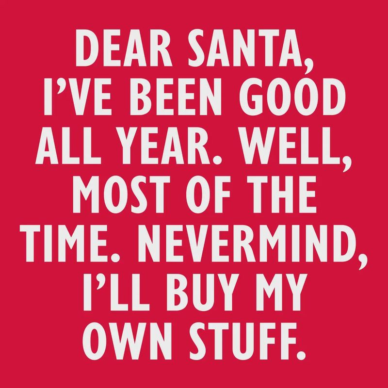 Funny Christmas Cocktail Napkins | Dear Santa...Nevermind