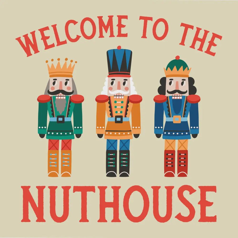 Funny Christmas Napkins |Welcome To the Nuthouse