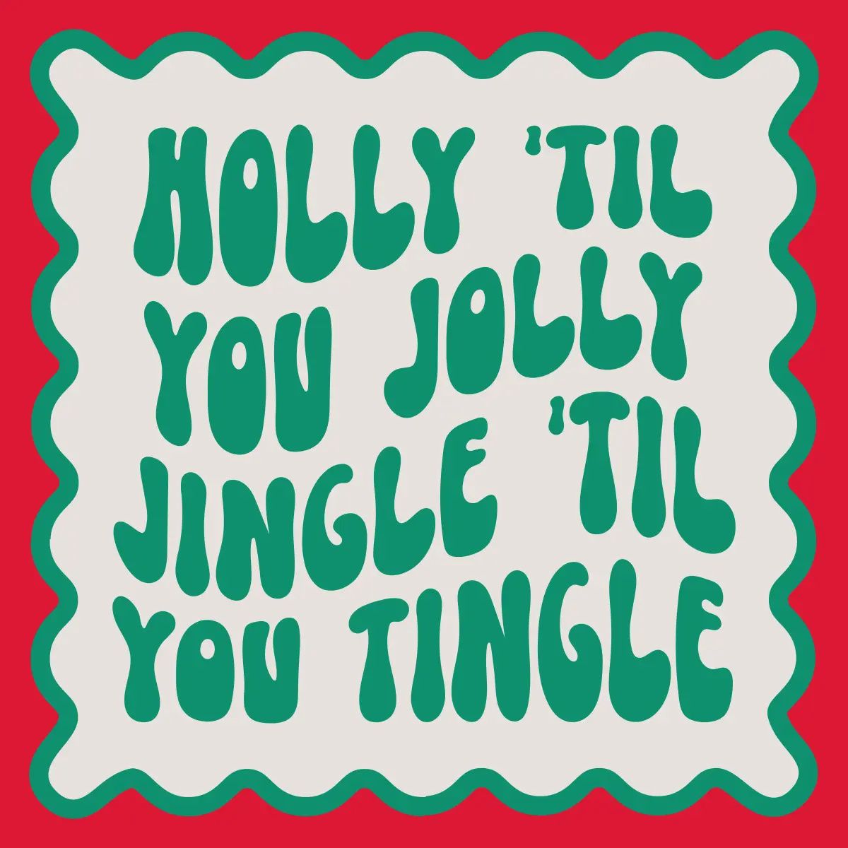 Funny Holiday Cocktail Napkins | Holly Jingle