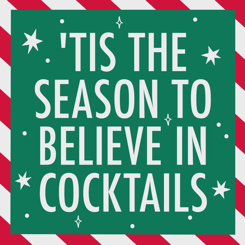 Holiday Funny Cocktail Napkins | Believe in Cocktails