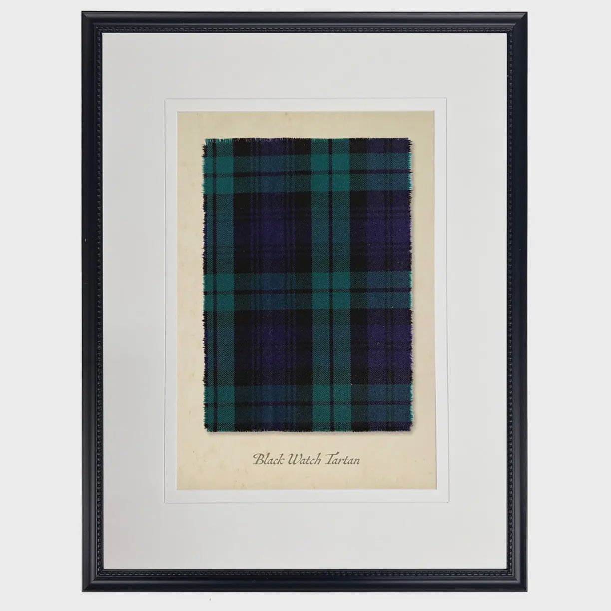 16 x 20 Black Watch Tartan Plaid Art