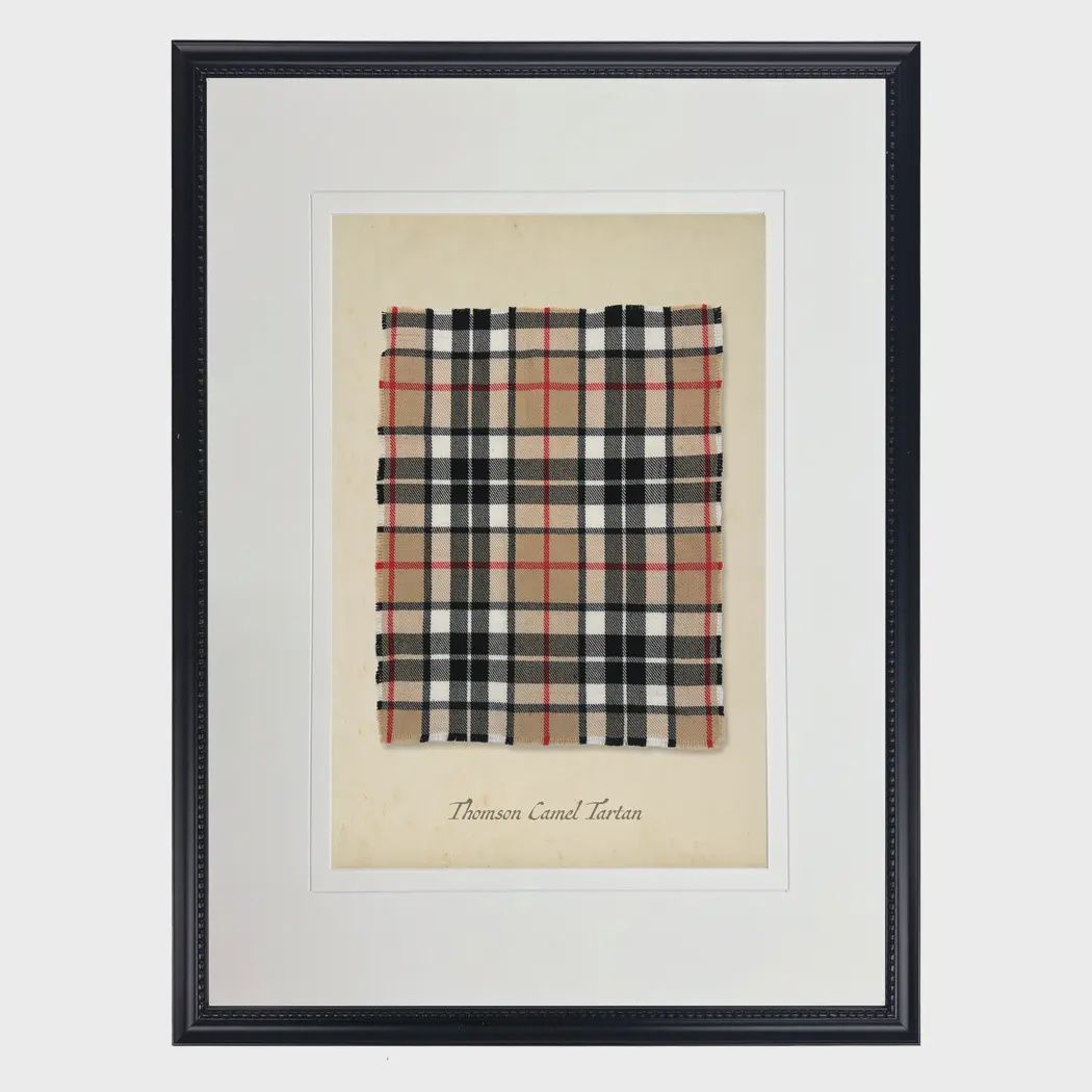 16 x 20 Thomson Camel Tartan Plaid Art