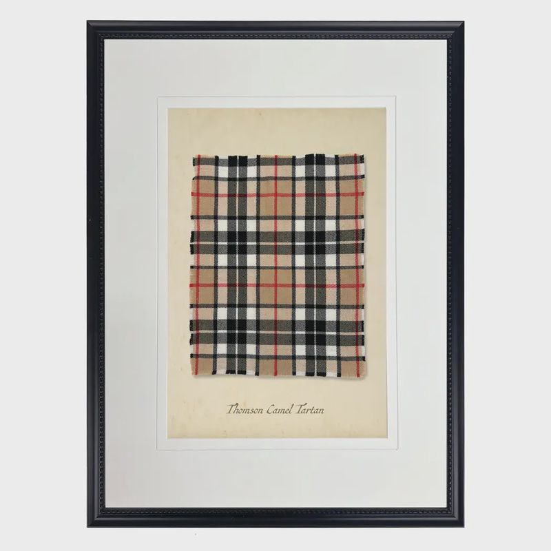 16 x 20 Thomson Camel Tartan Plaid Art