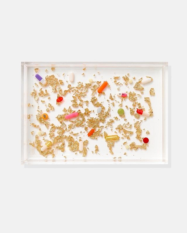 Pill + Gold Small Tray