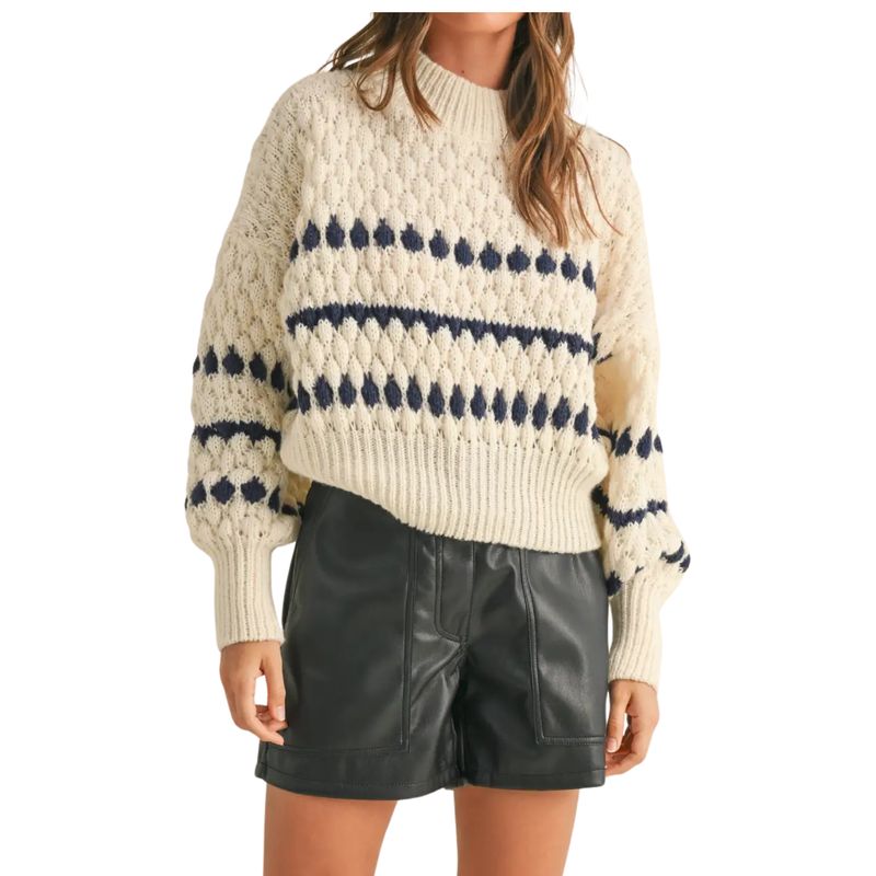 Color Popped Sweater Top