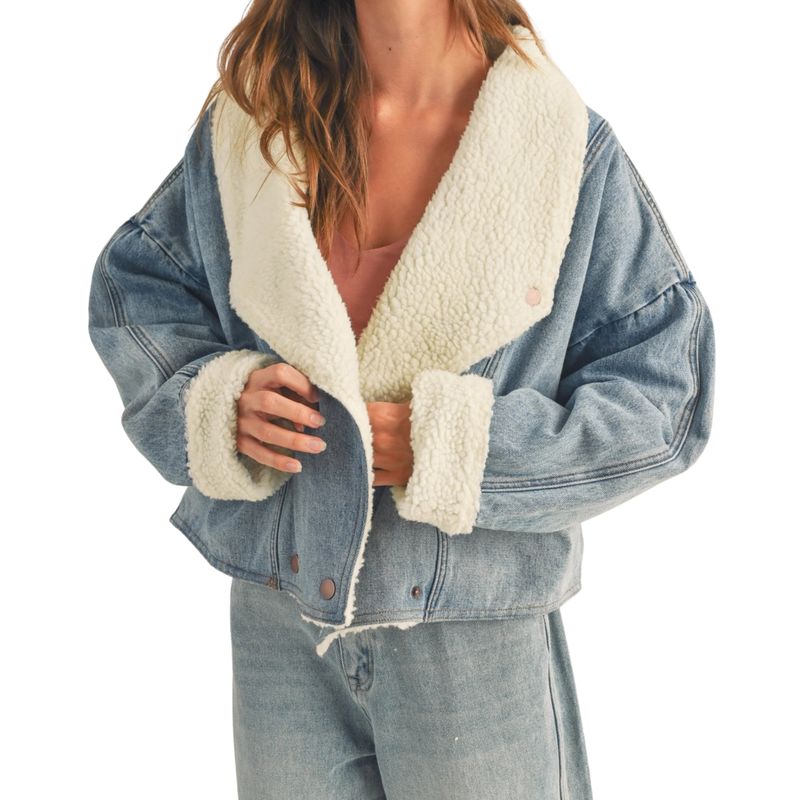 Sherpa Lined Denim Jacket