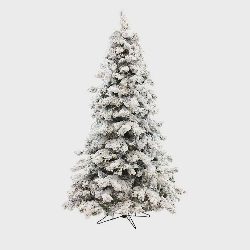 5&#39; Prelit Heavy Snow Flocked Alaskan Christmas Tree: 5&#39;