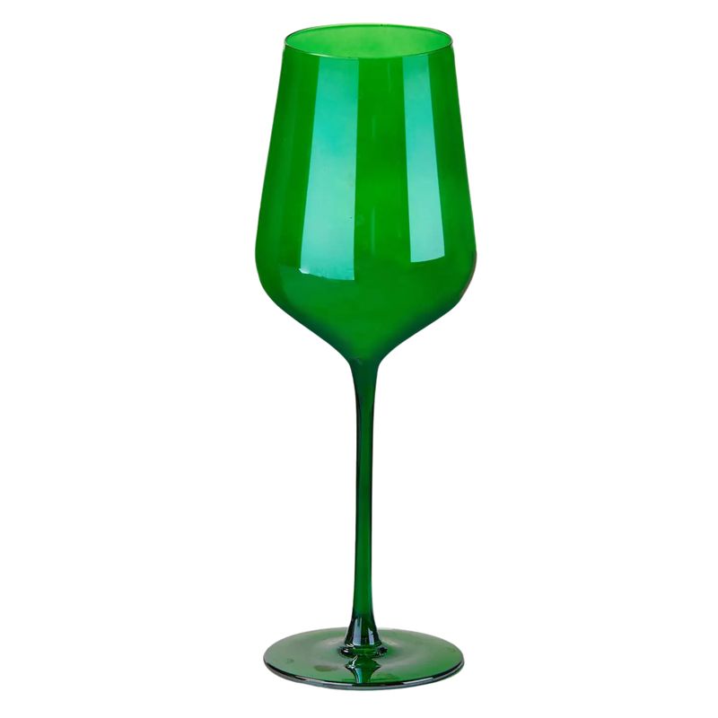 Christmas Celebration Wine Glass Green
