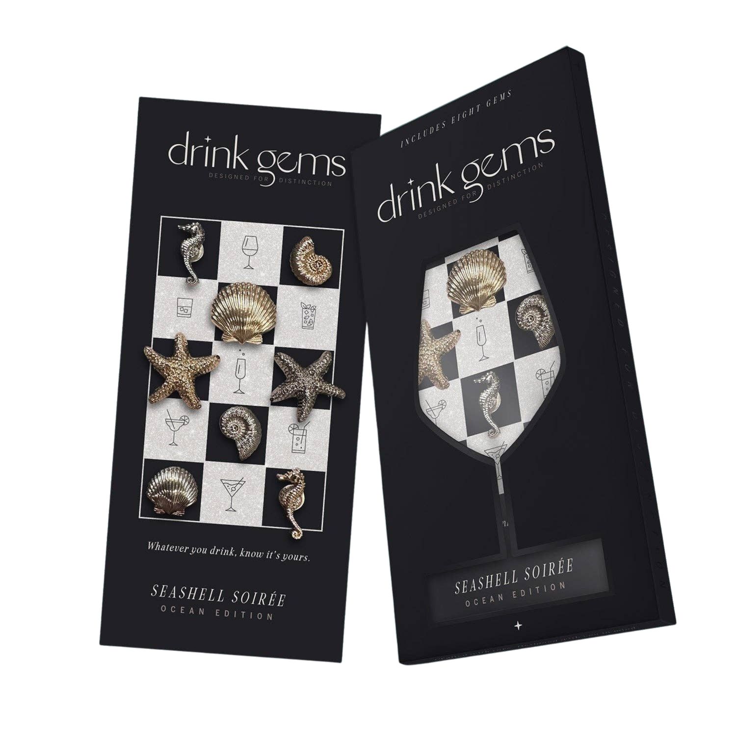Seashell Soirée | Magnetic Drinkware Accessories
