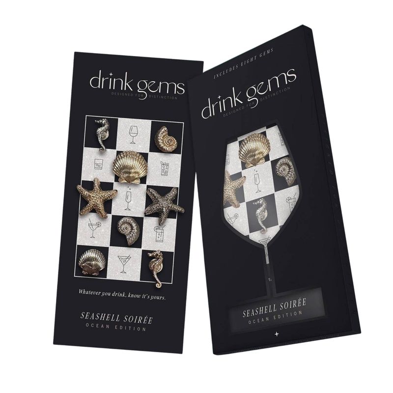Seashell Soirée | Magnetic Drinkware Accessories
