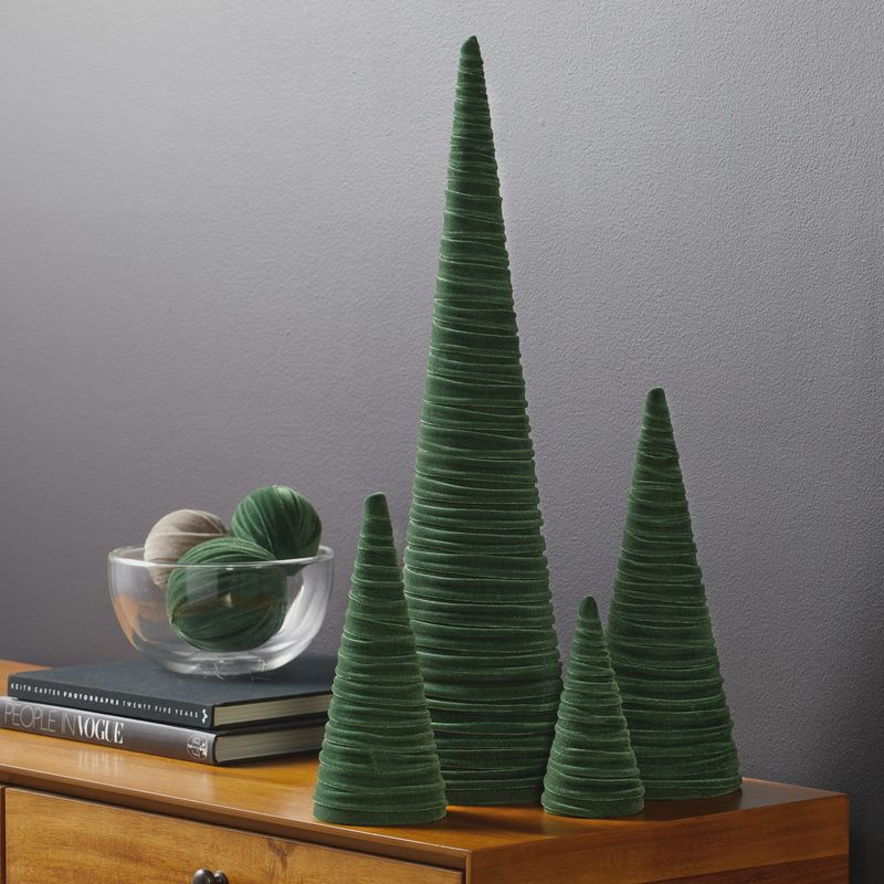 Velvet Cone Tree - Olive (4 Sizes)