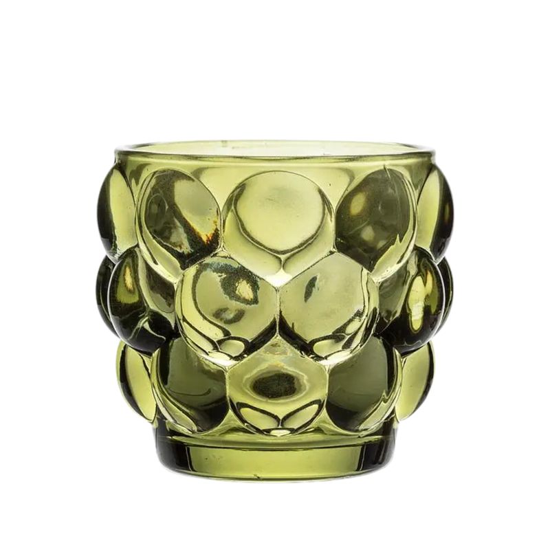 Small Bubble Votive-Moss