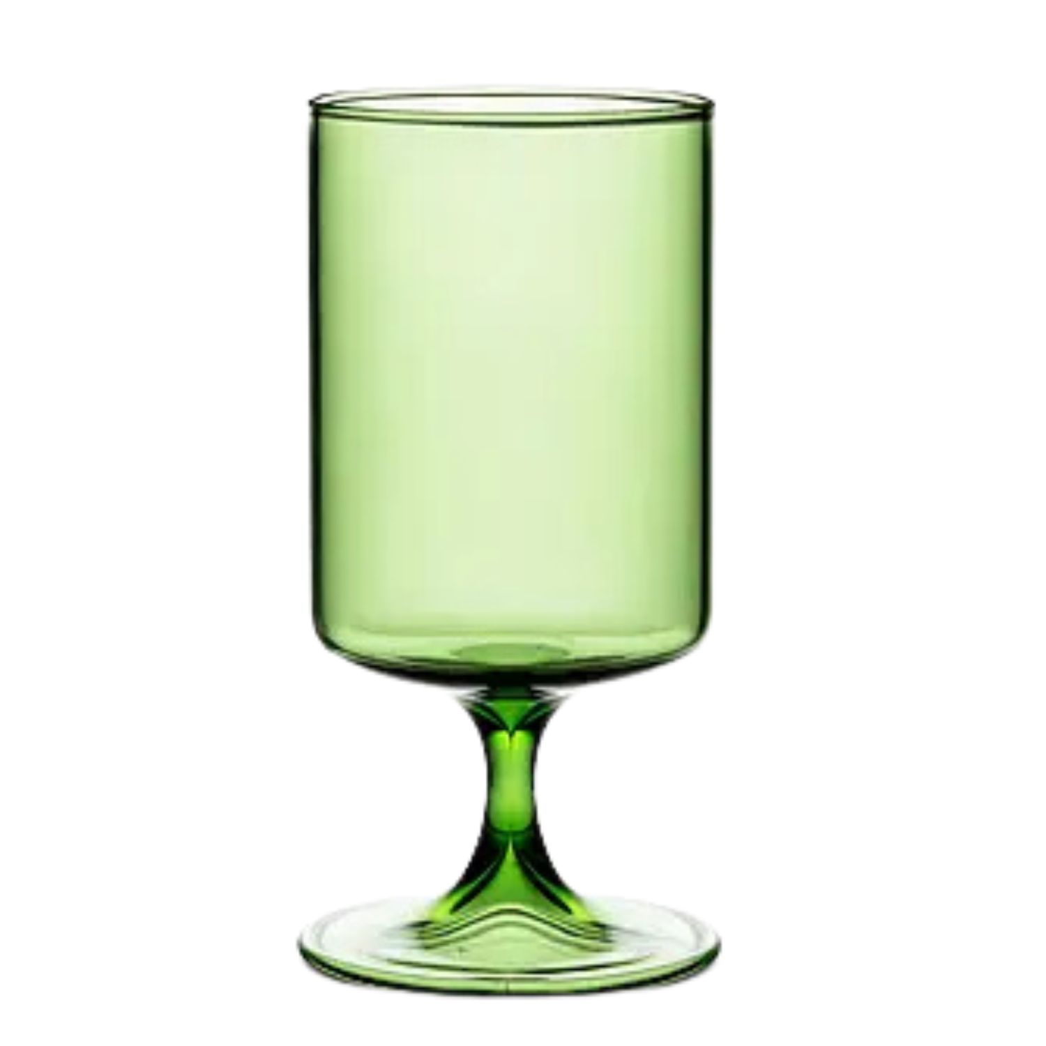 12oz Short Stem Glass Green