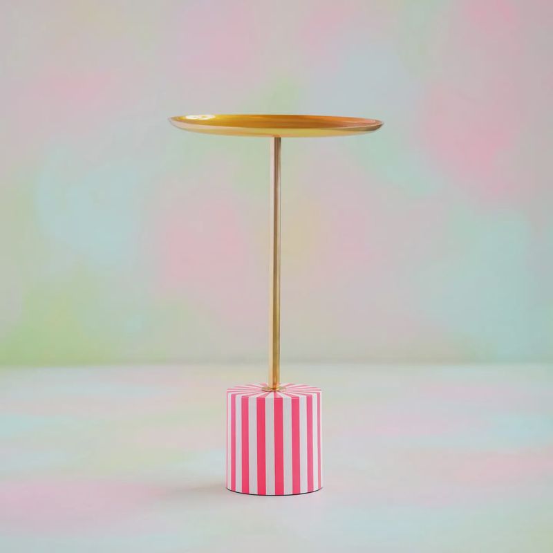 Small Hot Pink &amp; Gold Table