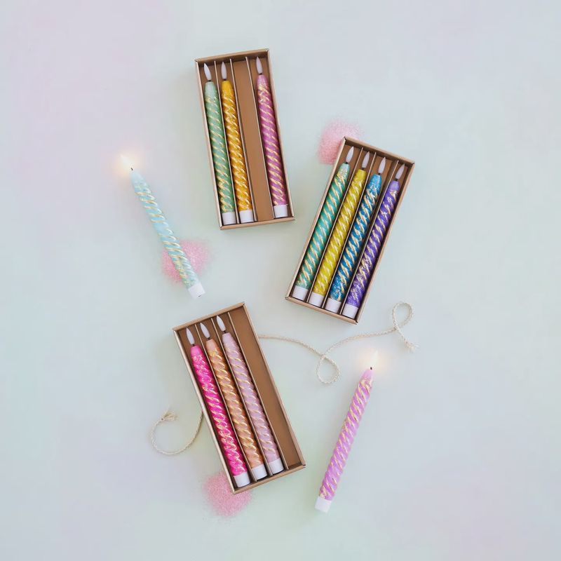 10" Rainbow Candles- 12 Colors
