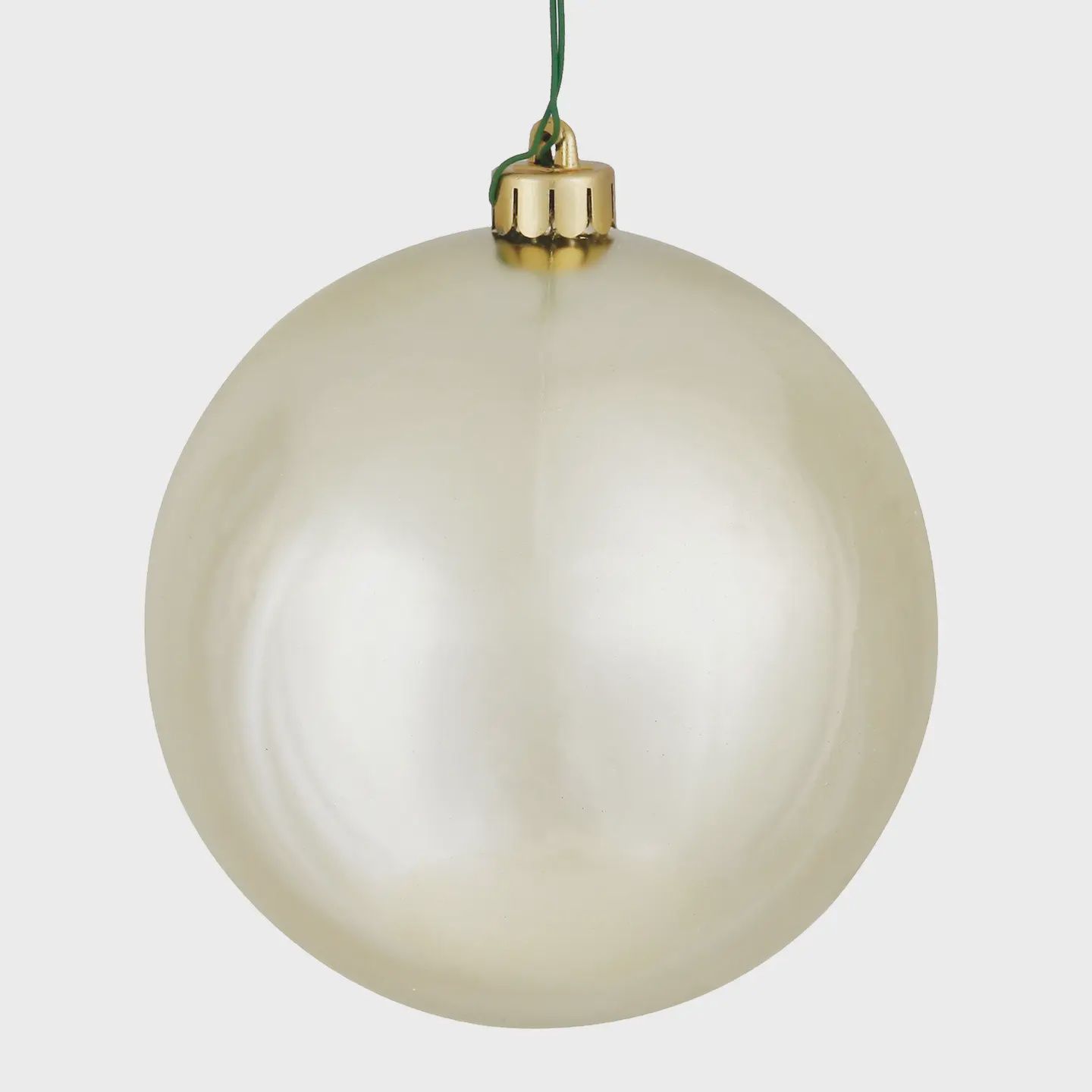 10&quot; Champagne Shiny Ornament