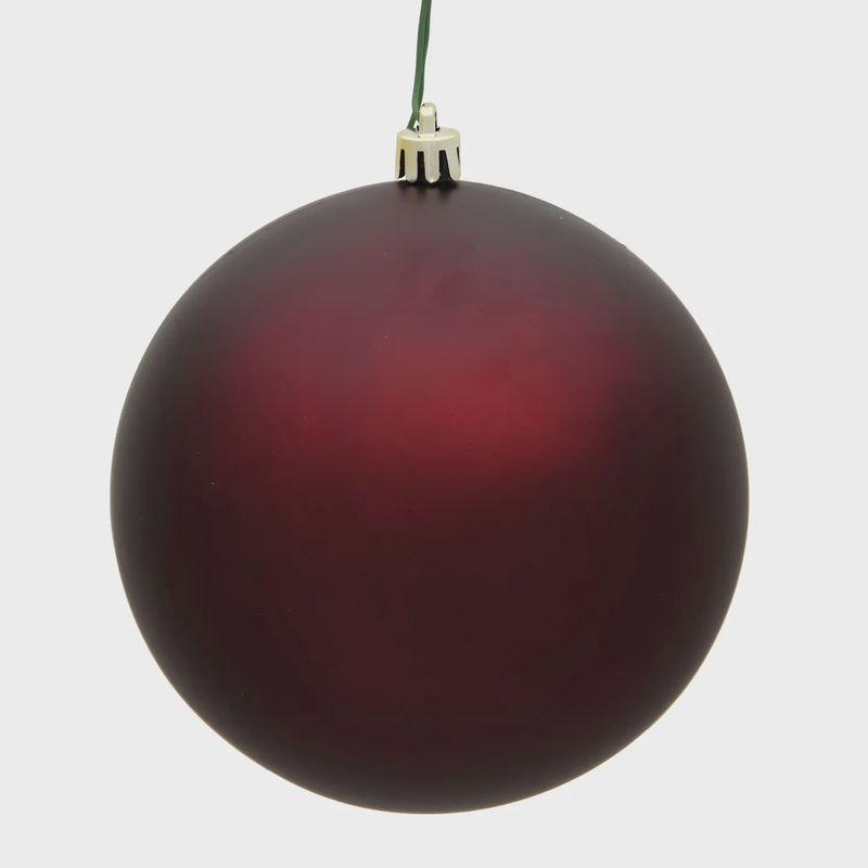 8&quot; Burgundy Matte Ornament