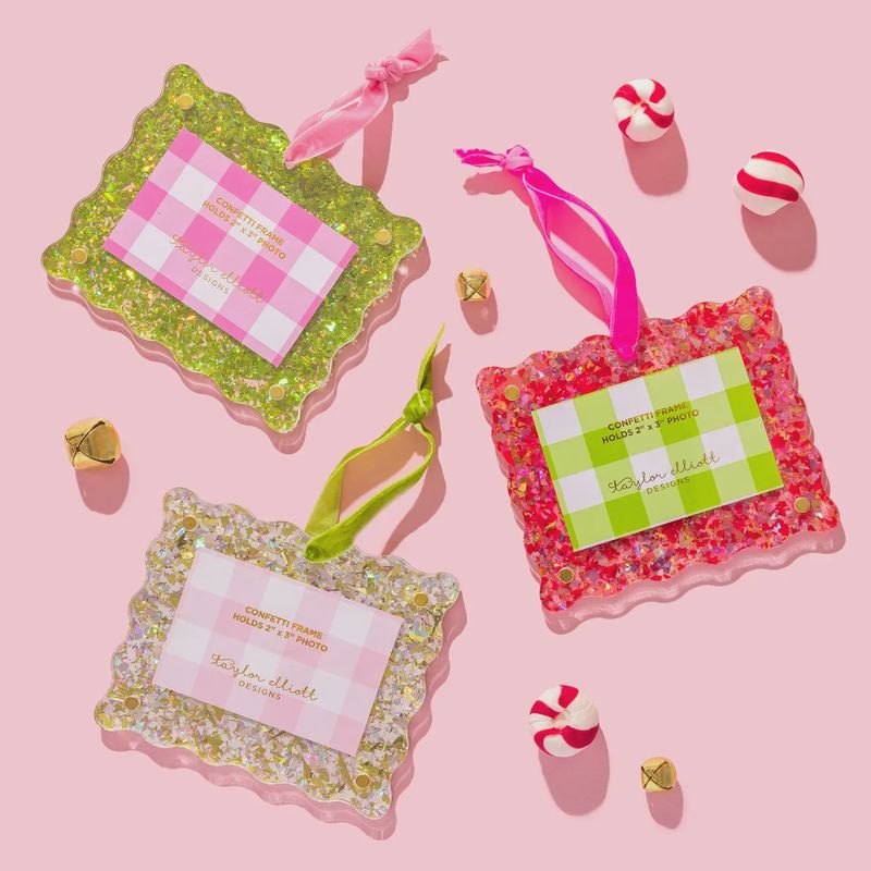 Acrylic Frame Ornament- 3 Colors