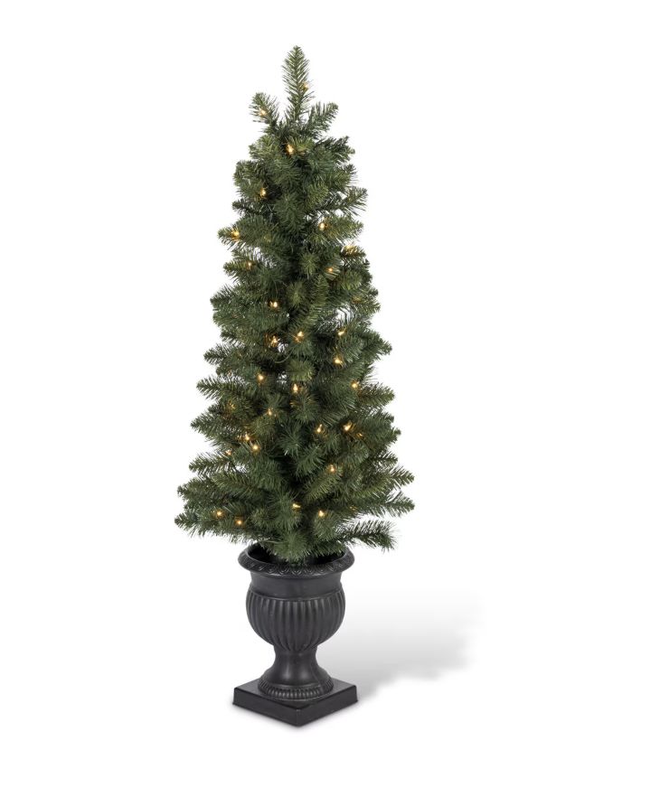 4.5ft Pre-Lit Pine Tree