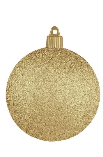 Gold Glitter 4&quot; Ornament