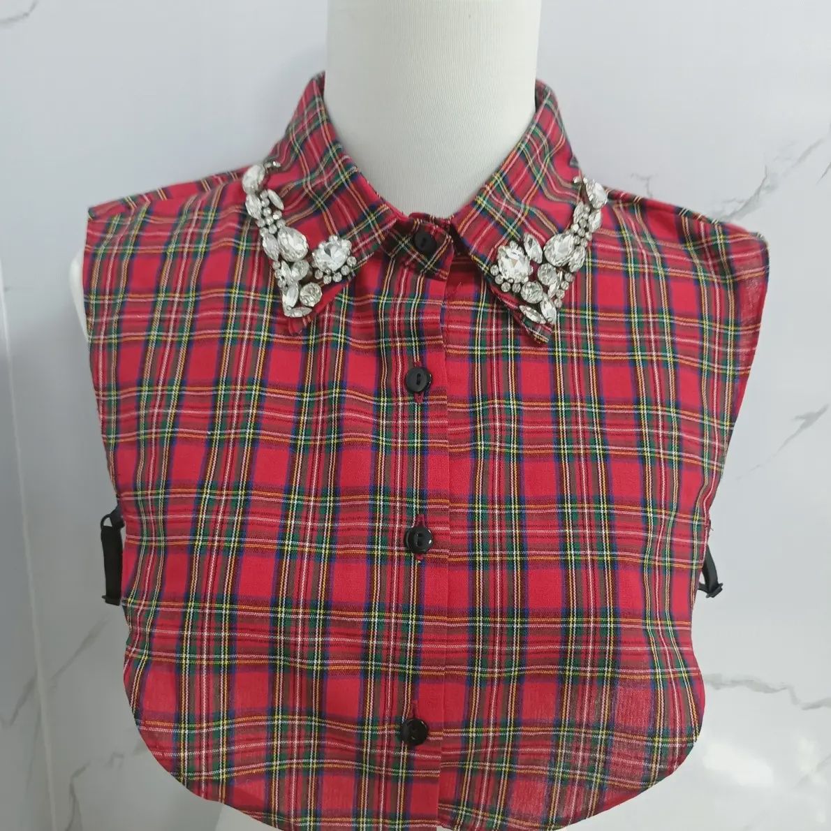 Corporate Collar- Red Plaid